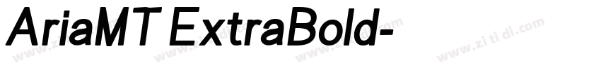 AriaMT ExtraBold字体转换
